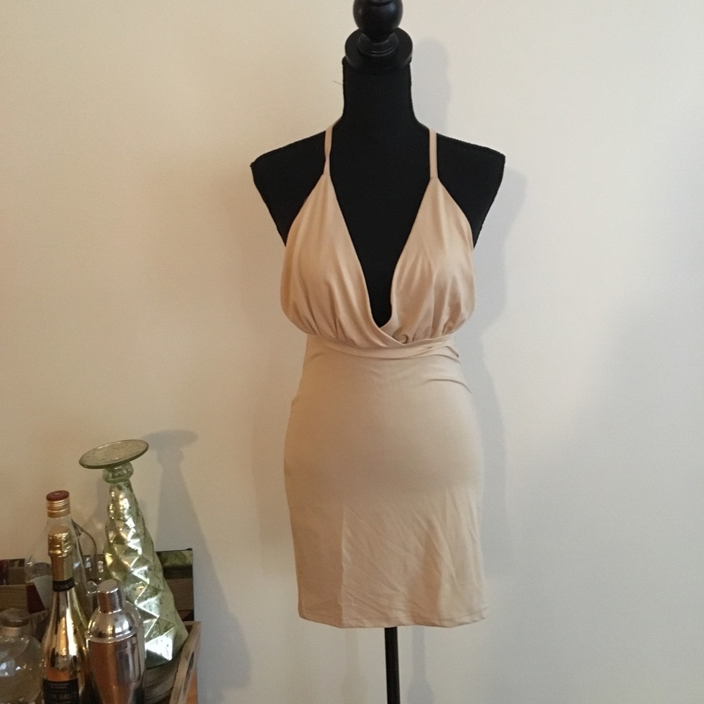 Tan color dress